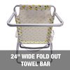 Snow Joe Bliss Hammocks Folding Beach Chair W Towel Rack BBC-352-PIN